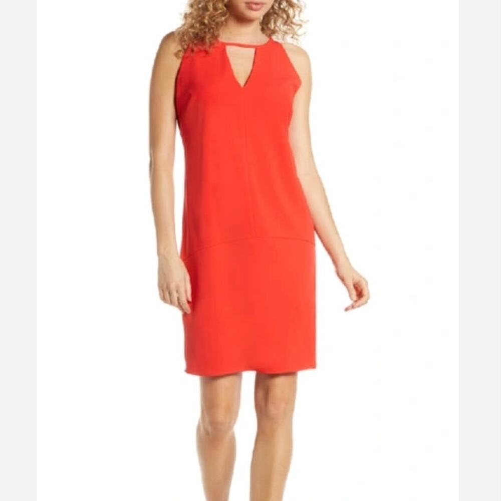 SAM EDELMAN Sleeveless Red Knee Length Dress Women's Size 10